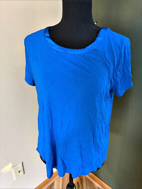 Alfani Blue Short Sleeve Top